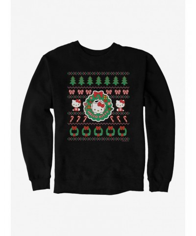 Hello Kitty Ugly Christmas Pattern Sweatshirt $11.51 Sweatshirts