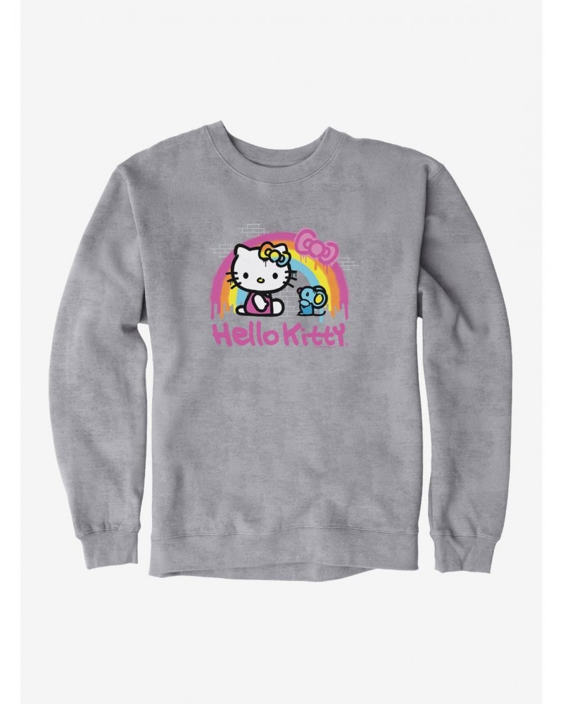 Hello Kitty Rainbow Graffiti Sweatshirt $9.15 Sweatshirts