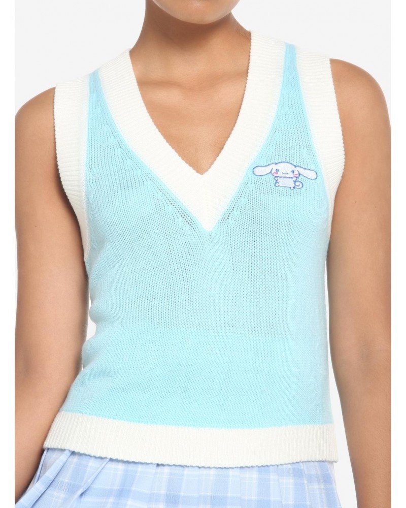 Cinnamoroll Embroidery Girls Sweater Vest $8.18 Vests