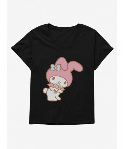 My Melody Bouquet Of Flowers Girls T-Shirt Plus Size $11.33 T-Shirts