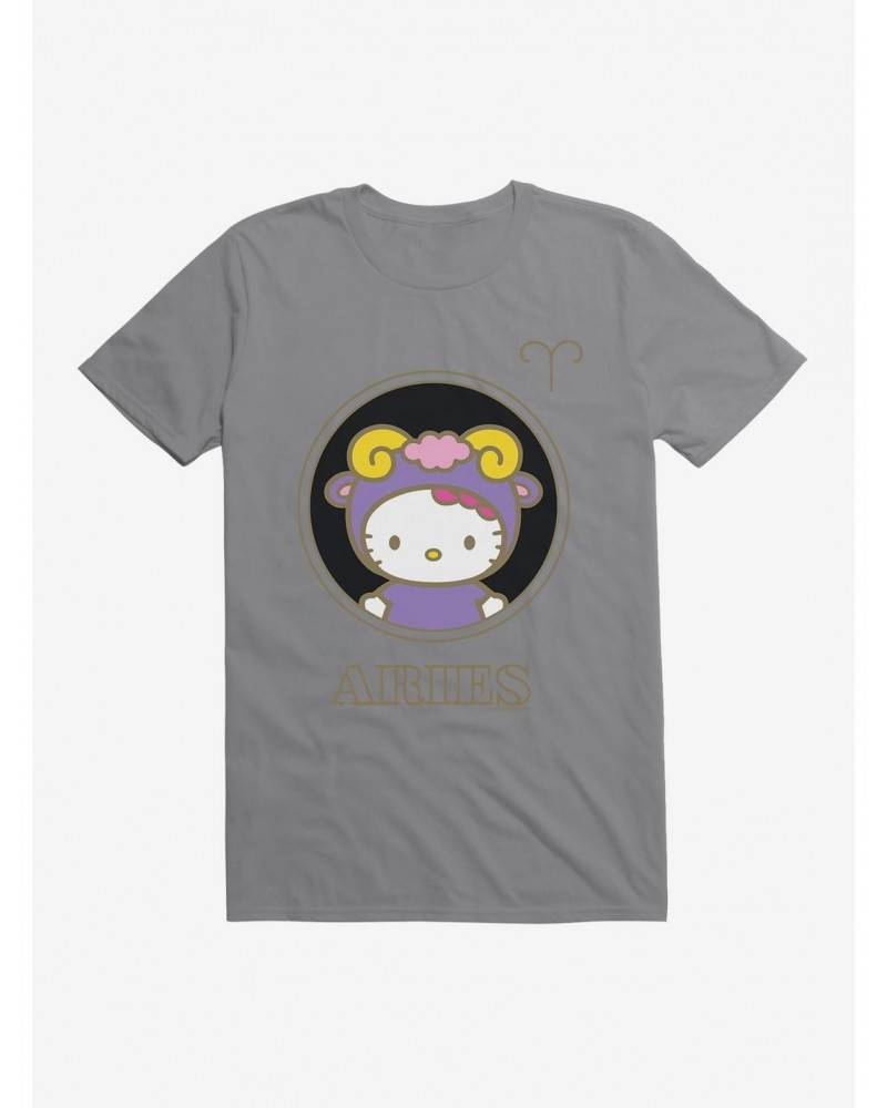 Hello Kitty Star Sign Aries Stencil T-Shirt $5.74 T-Shirts