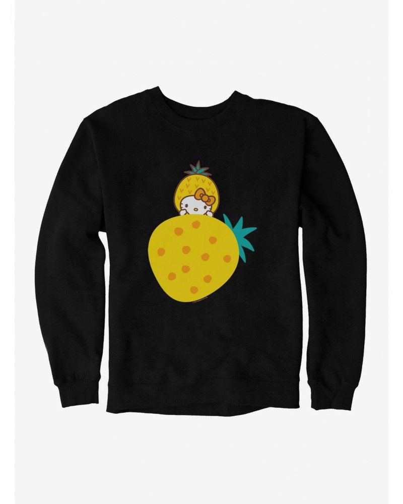 Hello Kitty Five A Day Rising Pineapple Sweatshirt $13.28 Sweatshirts