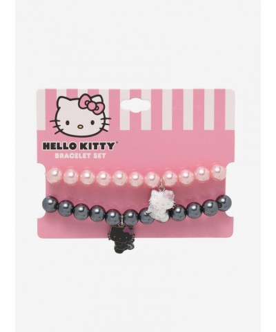 Hello Kitty Angel & Devil Beaded Best Friend Bracelet Set $3.60 Bracelet Set