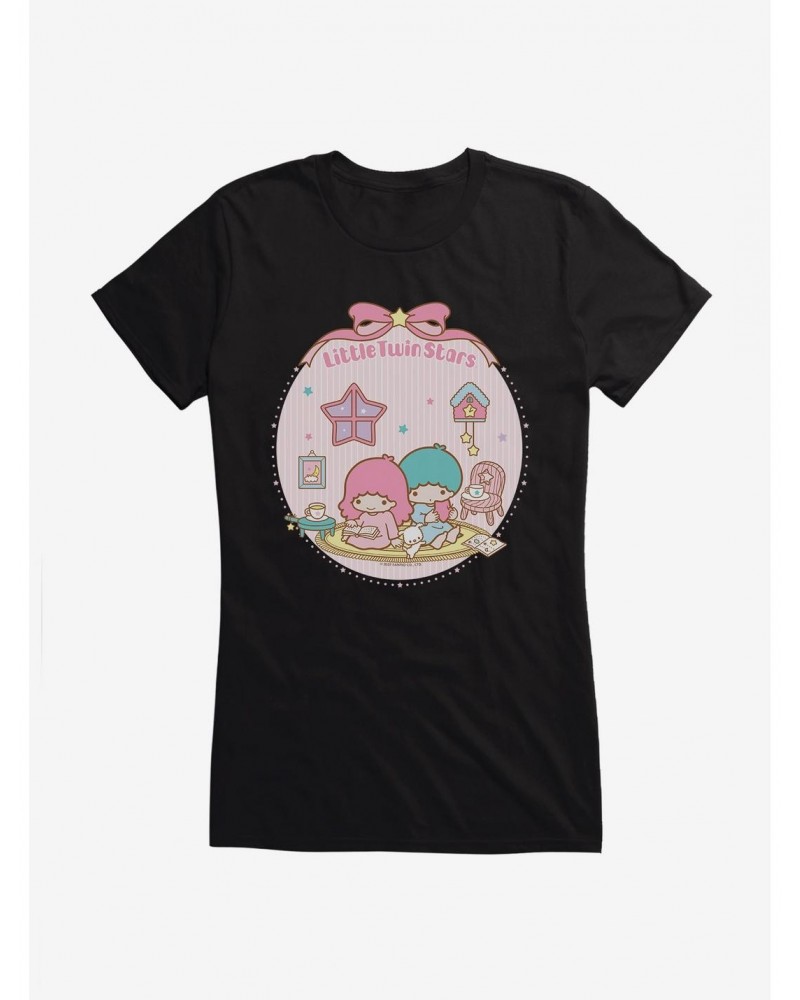 Little Twin Stars Cozy Home Girls T-Shirt $9.56 T-Shirts