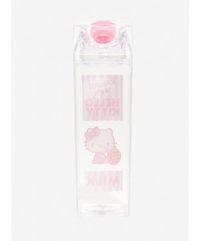 Hello Kitty Strawberry Milk Carton Water Bottle $3.70 Water Bottles