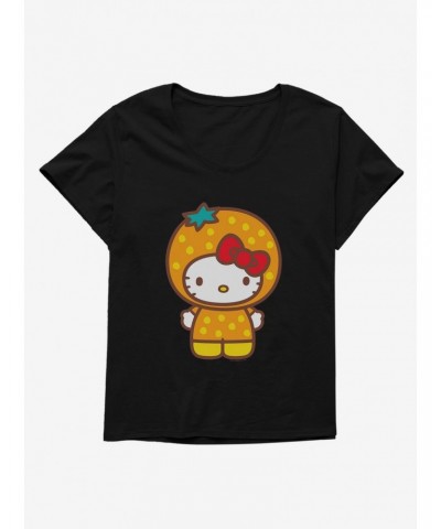 Hello Kitty Five A Day Orange Outfit Girls T-Shirt Plus Size $11.33 T-Shirts