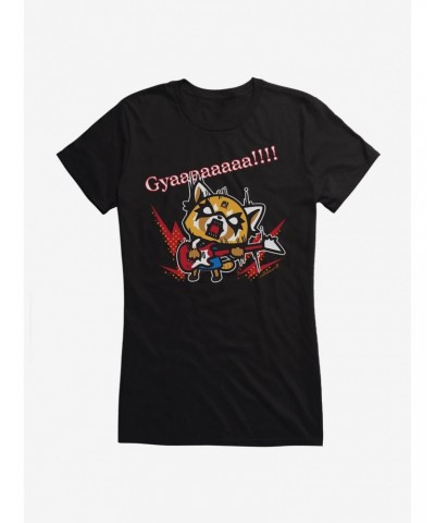 Aggretsuko Metal Guitar Rock & Roll Girls T-Shirt $6.97 T-Shirts