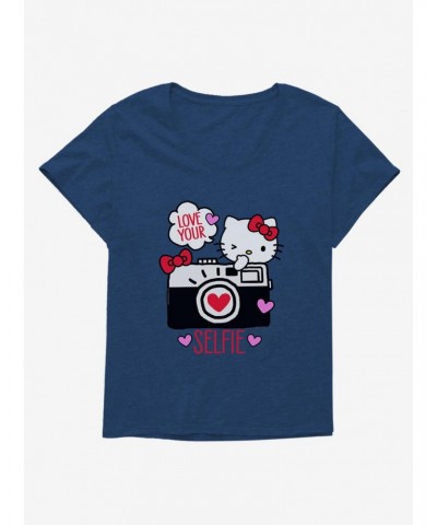 Hello Kitty Selfie Love Girls T-Shirt Plus Size $11.33 T-Shirts
