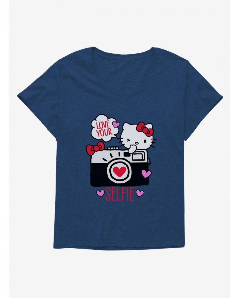 Hello Kitty Selfie Love Girls T-Shirt Plus Size $11.33 T-Shirts