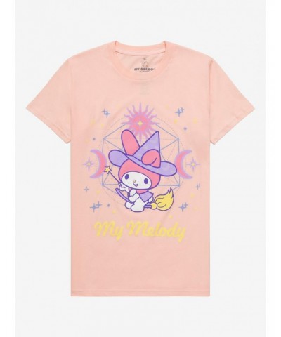 My Melody Pastel Witch Boyfriend Fit Girls T-Shirt $6.77 T-Shirts
