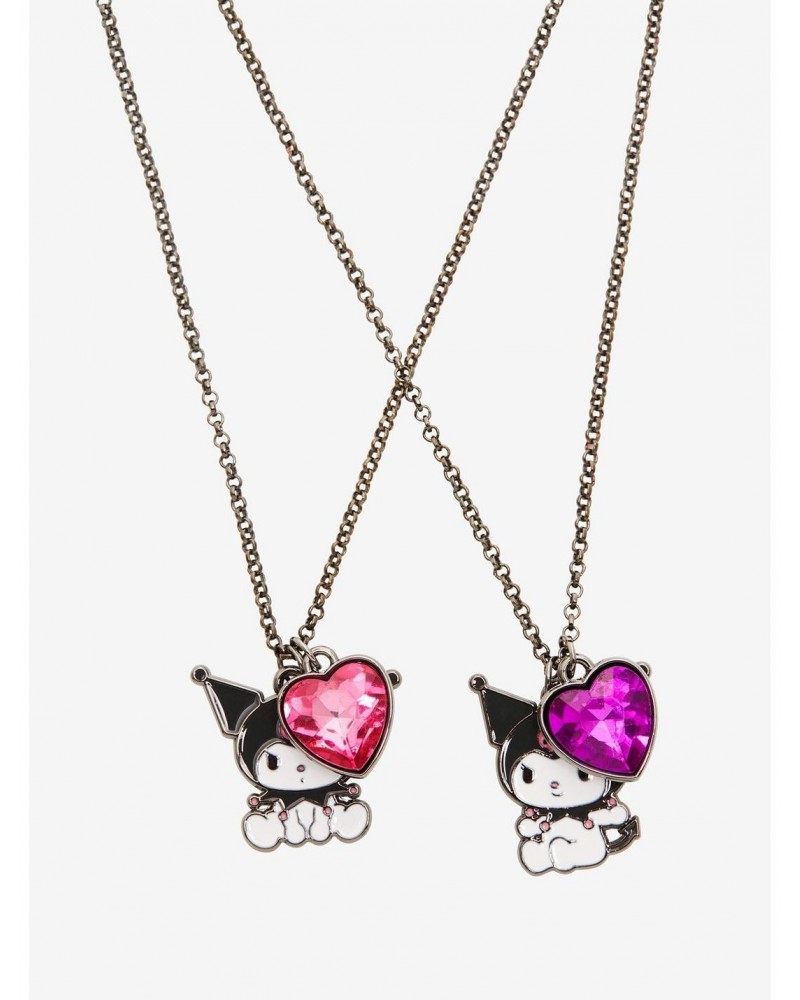 Kuromi Heart Best Friend Necklace Set $6.19 Necklace Set