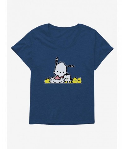 Pochacco Summer Friends Girls T-Shirt Plus Size $10.64 T-Shirts