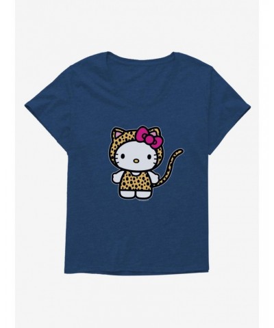 Hello Kitty Jungle Paradise Cheetah Kitty Girls T-Shirt Plus Size $7.40 T-Shirts