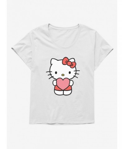 Hello Kitty Heart Girls T-Shirt Plus Size $7.89 T-Shirts