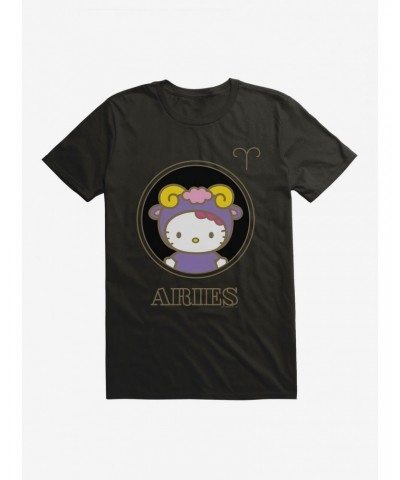 Hello Kitty Star Sign Aries Stencil T-Shirt $7.46 T-Shirts