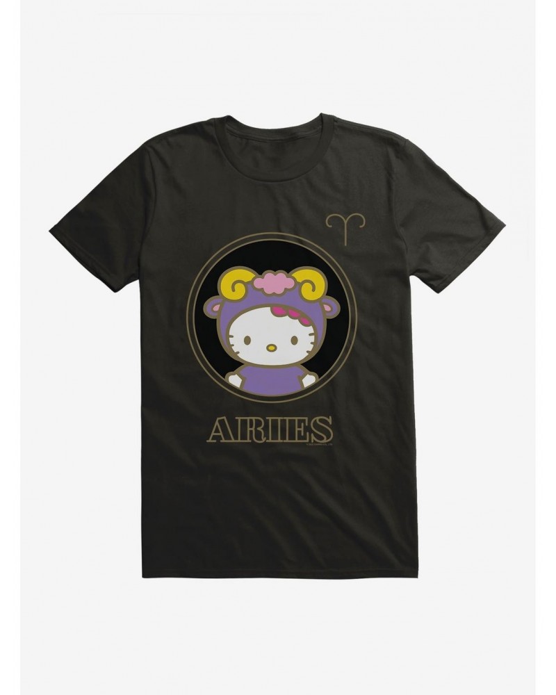 Hello Kitty Star Sign Aries Stencil T-Shirt $7.46 T-Shirts