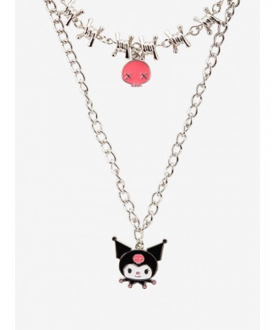 Kuromi Skull Barbed Wire Necklace Set $6.81 Necklace Set