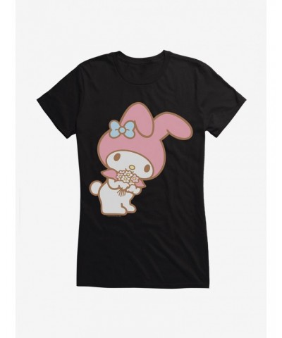 My Melody Bouquet Of Flowers Girls T-Shirt $5.98 T-Shirts