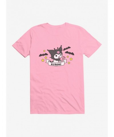 Kuromi Halloween Stars and Bats T-Shirt $7.65 T-Shirts