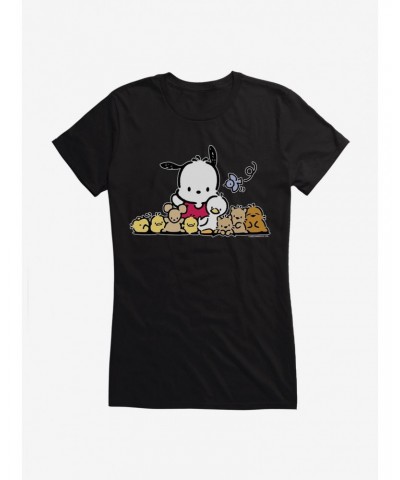 Pochacco Outdoor Fun With Friends Girls T-Shirt $5.98 T-Shirts