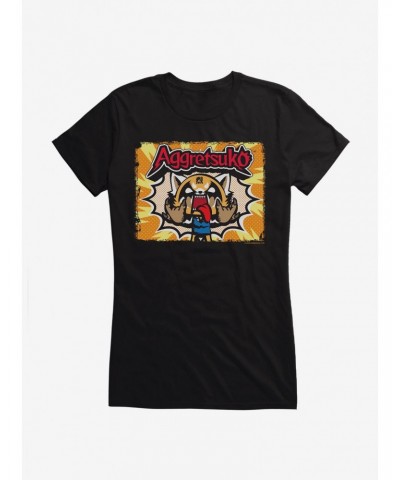Aggretsuko Metal Horns Girls T-Shirt $9.76 T-Shirts