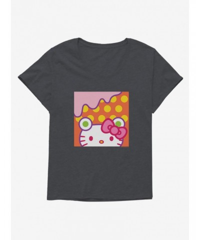 Hello Kitty Sweet Kaiju Melting Girls T-Shirt Plus Size $10.87 T-Shirts