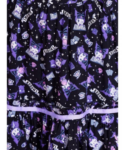 Kuromi Fortune Teller Tiered Suspender Skirt $13.29 Skirts