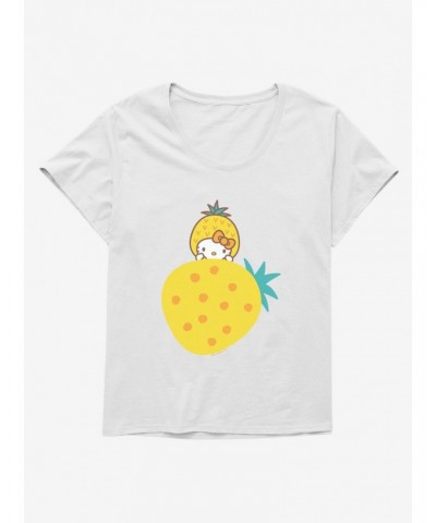 Hello Kitty Five A Day Rising Pineapple Girls T-Shirt Plus Size $11.56 T-Shirts