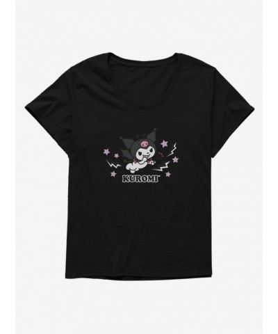 Kuromi Halloween Flying Girls T-Shirt Plus Size $9.57 T-Shirts