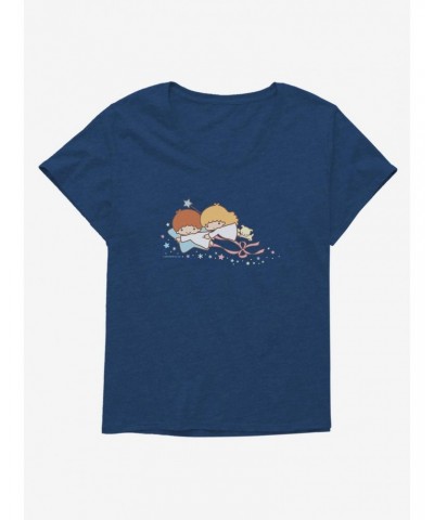 Little Twin Stars Star Trail Girls T-Shirt Plus Size $8.85 T-Shirts