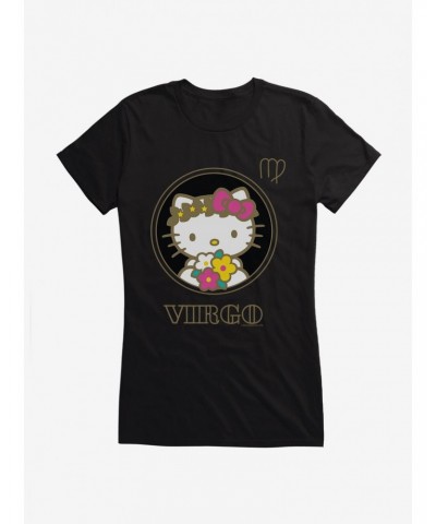 Hello Kitty Star Sign Virgo Stencil Girls T-Shirt $9.16 T-Shirts