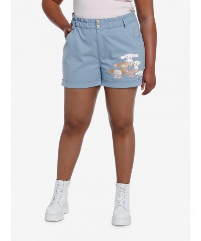 Cinnamoroll Family Paper Bag High-Waisted Shorts Plus Size $14.75 Shorts