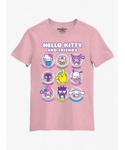 Hello Kitty And Friends Selfie Boyfriend Fit Girls T-Shirt $8.72 T-Shirts