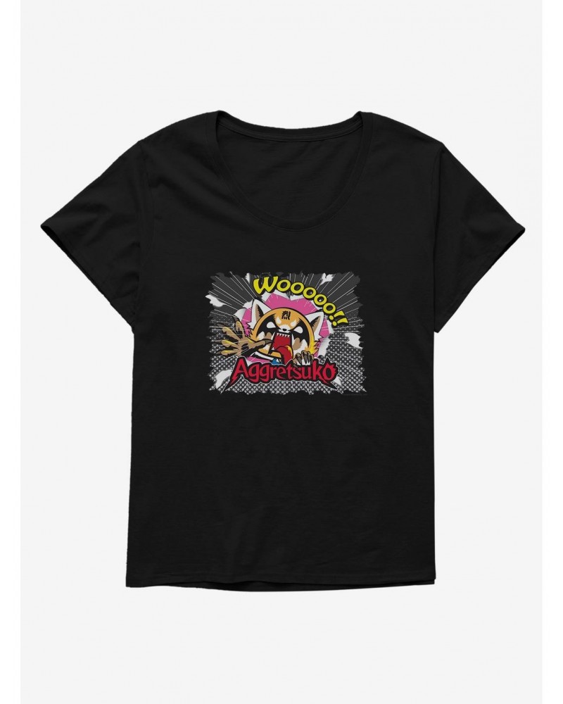 Aggretsuko Dark Breakout Girls T-Shirt Plus Size $9.25 T-Shirts