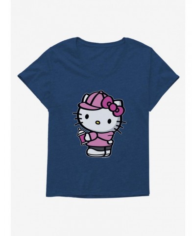Hello Kitty Pink Side Girls T-Shirt Plus Size $7.17 T-Shirts