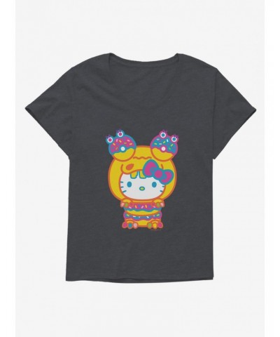 Hello Kitty Sweet Kaiju Doughnut Girls T-Shirt Plus Size $9.71 T-Shirts