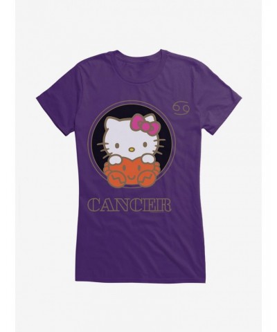 Hello Kitty Star Sign Cancer Stencil Girls T-Shirt $7.17 T-Shirts