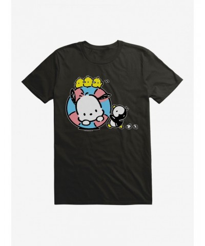 Pochacco Swimming With Friends T-Shirt $6.50 T-Shirts