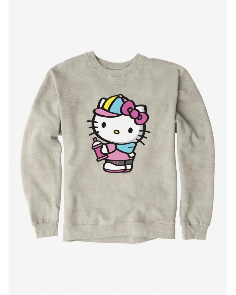 Hello Kitty Spray Can Side Sweatshirt $9.15 Sweatshirts