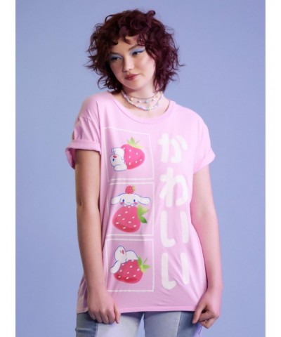 Cinnamoroll Strawberry Kawaii Girls T-Shirt $8.17 T-Shirts