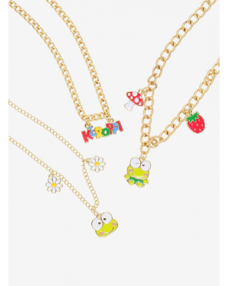 Keroppi Mushroom & Strawberry Charm Necklace Set $4.45 Necklace Set