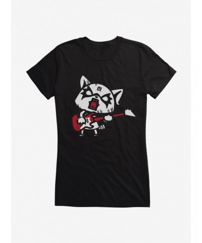 Aggretsuko Metal Hard Rock Girls T-Shirt $9.76 T-Shirts