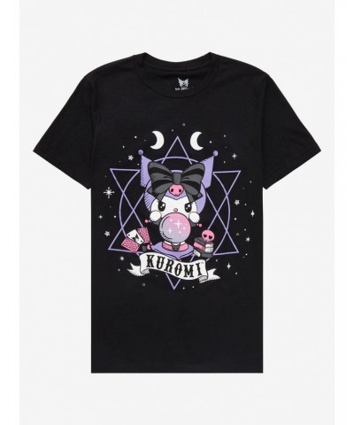 Kuromi Fortune Telling Boyfriend Fit Girls T-Shirt $6.97 T-Shirts