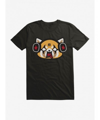 Aggretsuko Metal Raging Headphones T-Shirt $8.99 T-Shirts