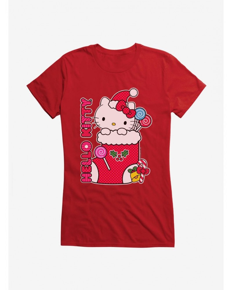 Hello Kitty Sweet Stocking Girls T-Shirt $6.77 T-Shirts