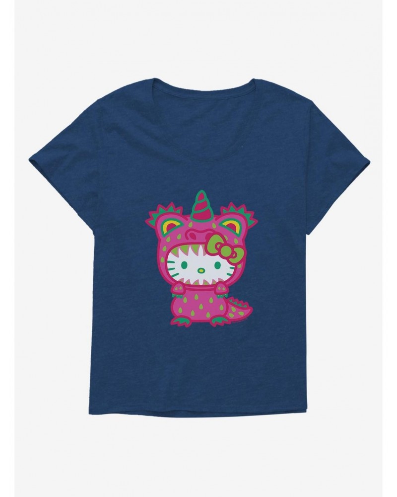 Hello Kitty Sweet Kaiju Unicorn Girls T-Shirt Plus Size $11.33 T-Shirts