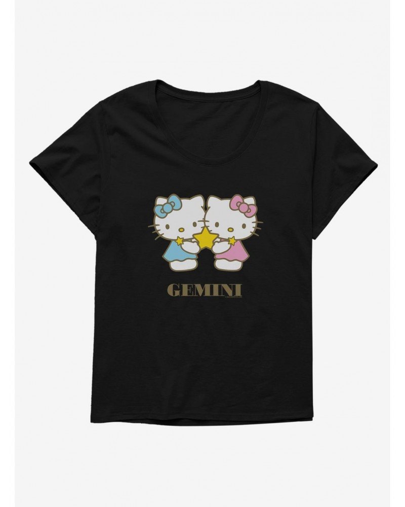 Hello Kitty Star Sign Gemini Girls T-Shirt Plus Size $7.17 T-Shirts