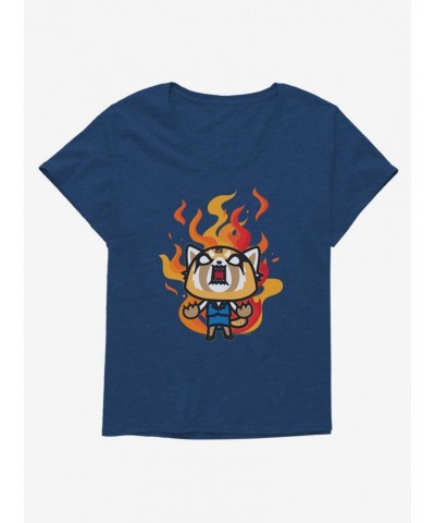 Aggretsuko Metal Rage Girls T-Shirt Plus Size $7.86 T-Shirts