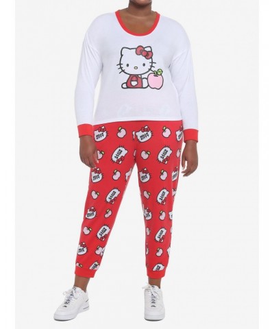 Hello Kitty Apple Girls Skimmer Long-Sleeve Pajama Top Plus Size $16.42 Tops