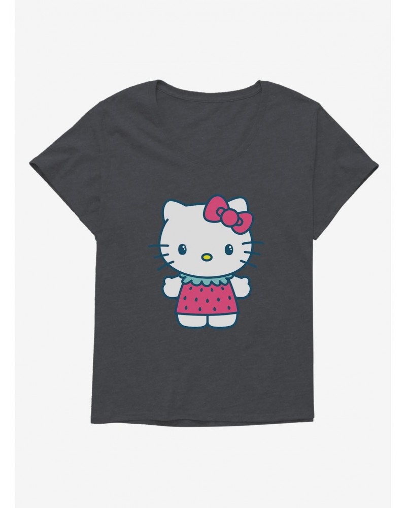 Hello Kitty Kawaii Vacation Strawberry Outfit Girls T-Shirt Plus Size $7.89 T-Shirts